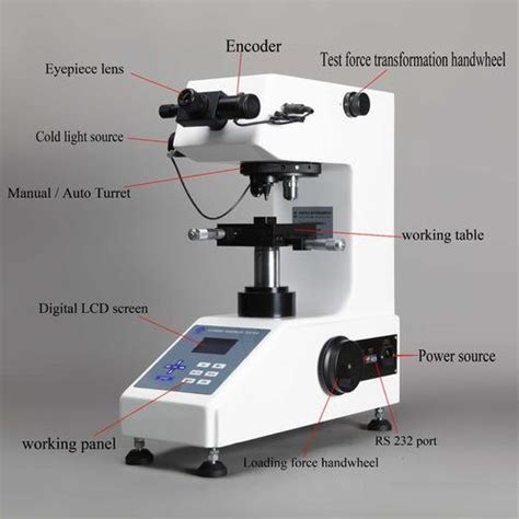 micro vickers hardness test standard|vickers hardness testing machine diagram.